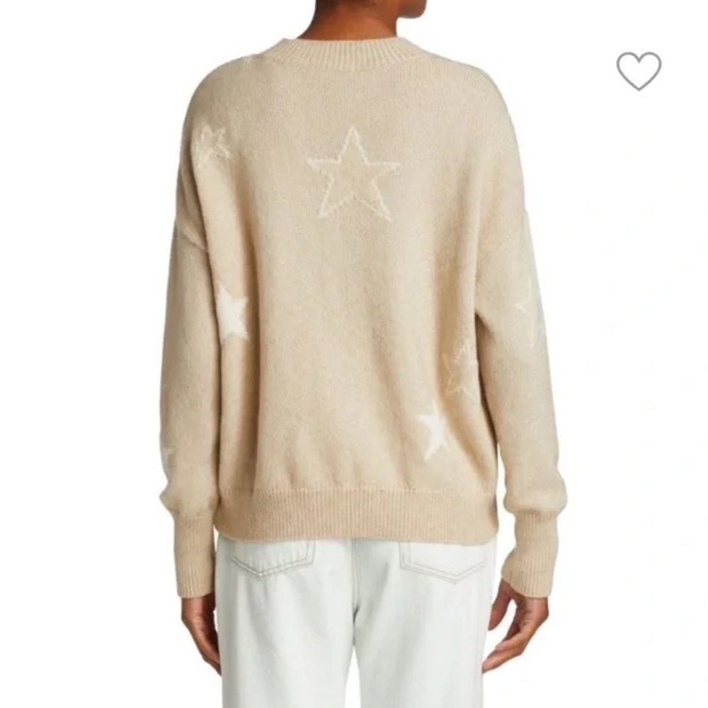 Rails Beige Star Sweater - Women's Crew Neck - Picture 2 of 8
